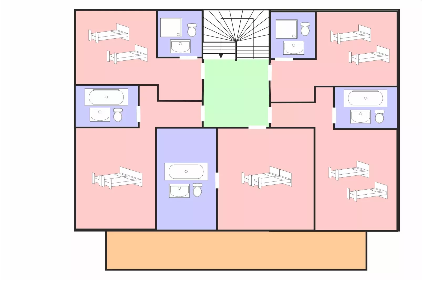 Chalet Teychenne Mungo-Plattegrond