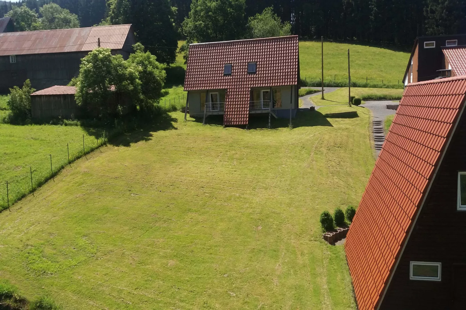 Dachsbau-Buitenkant zomer