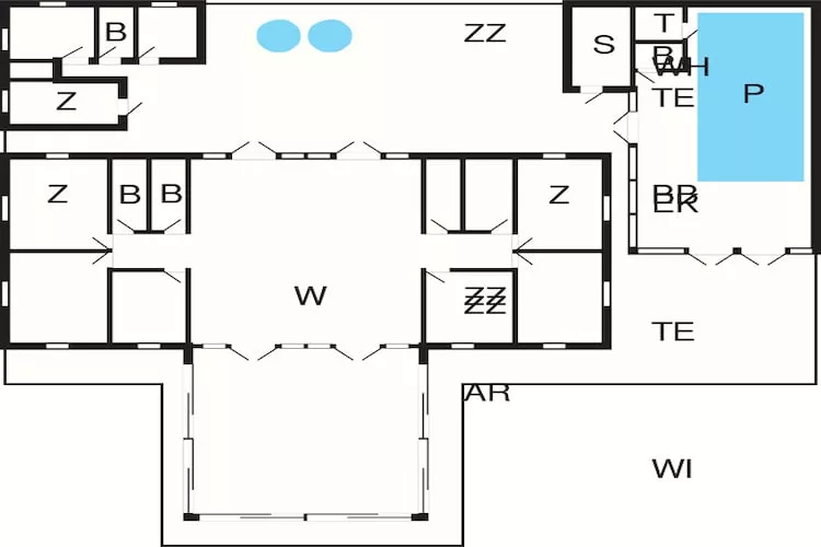 24 persoons vakantie huis in Læsø-By Traum-Plattegrond