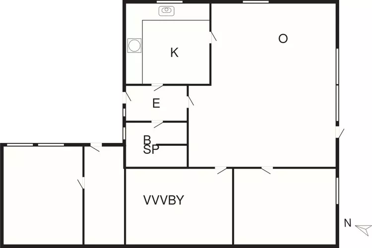 6 persoons vakantie huis in Rødvig Stevns-By Traum-Plattegrond