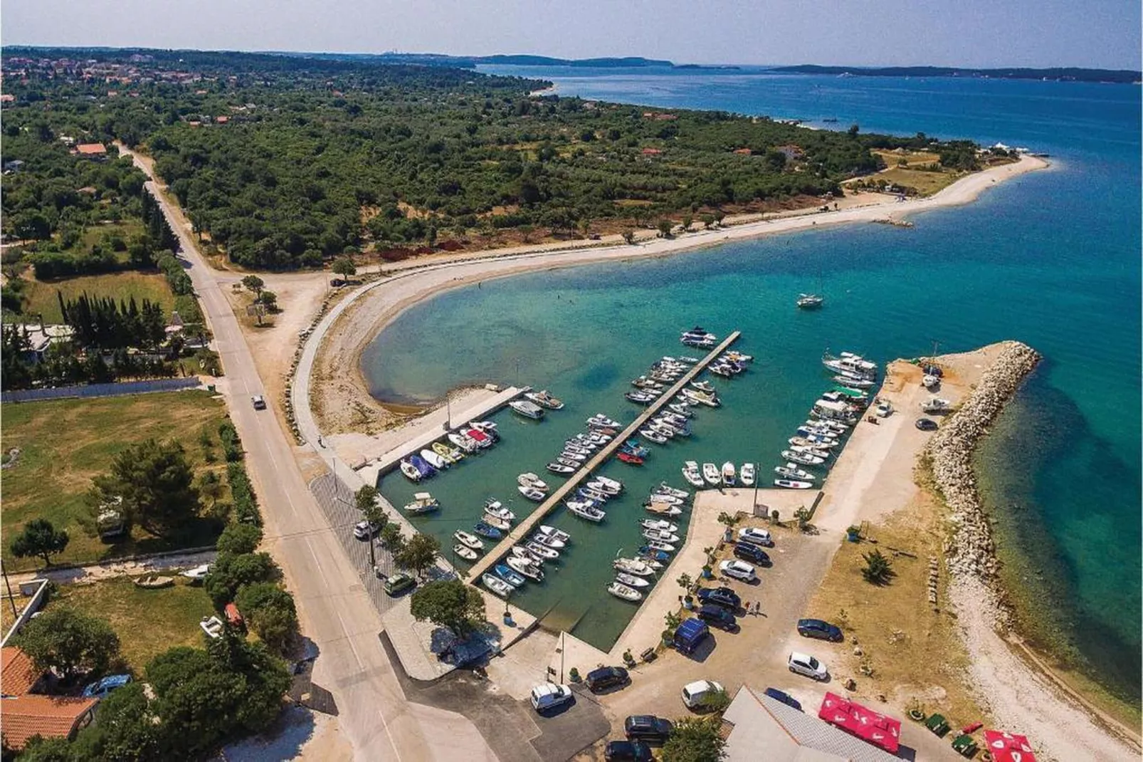 Barbariga Beach Apartment-Gebieden zomer 20km