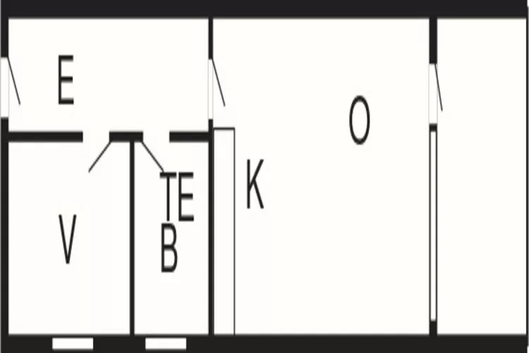 2 room w/nature view-Plattegrond