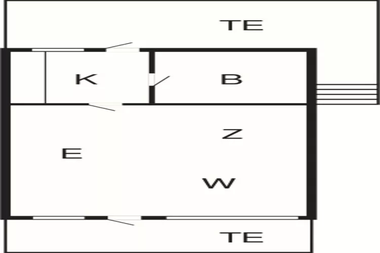 1 room,Appartment-Plattegrond