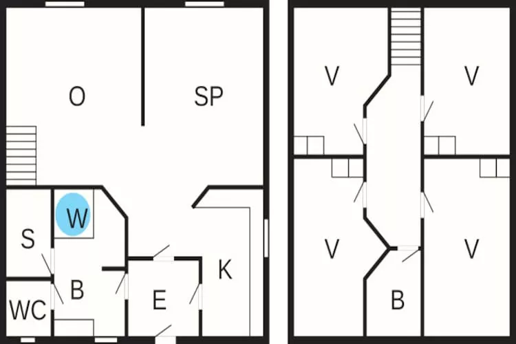 5 room,attached house-Plattegrond