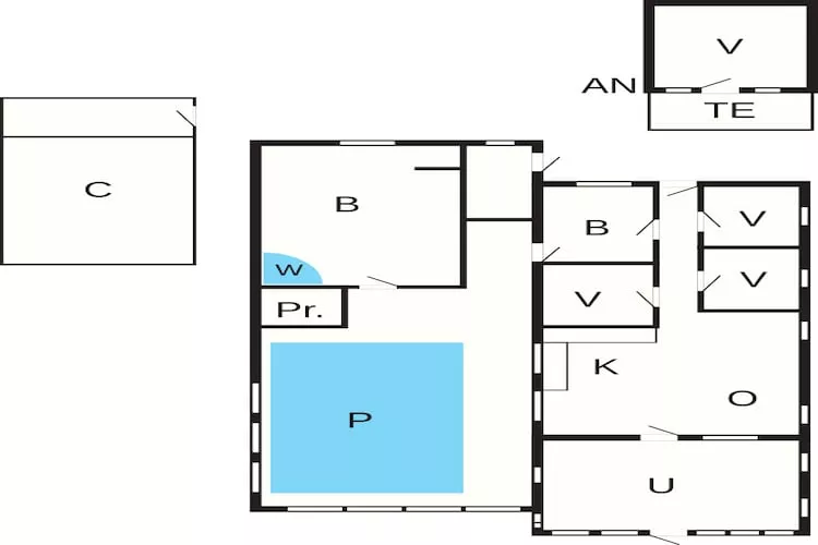 Luxe retraite met zwembad -- By Traum Ferienwohnungen-Plattegrond