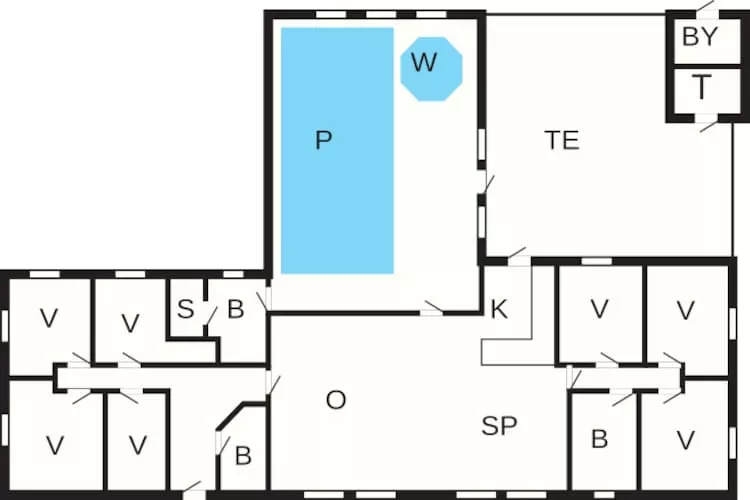 18 persoons vakantie huis in Ulfborg-By Traum-Plattegrond