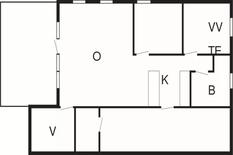 Gerestaureerde huisje in Juelsminde -- By Traum Ferienwohnungen-Plattegrond