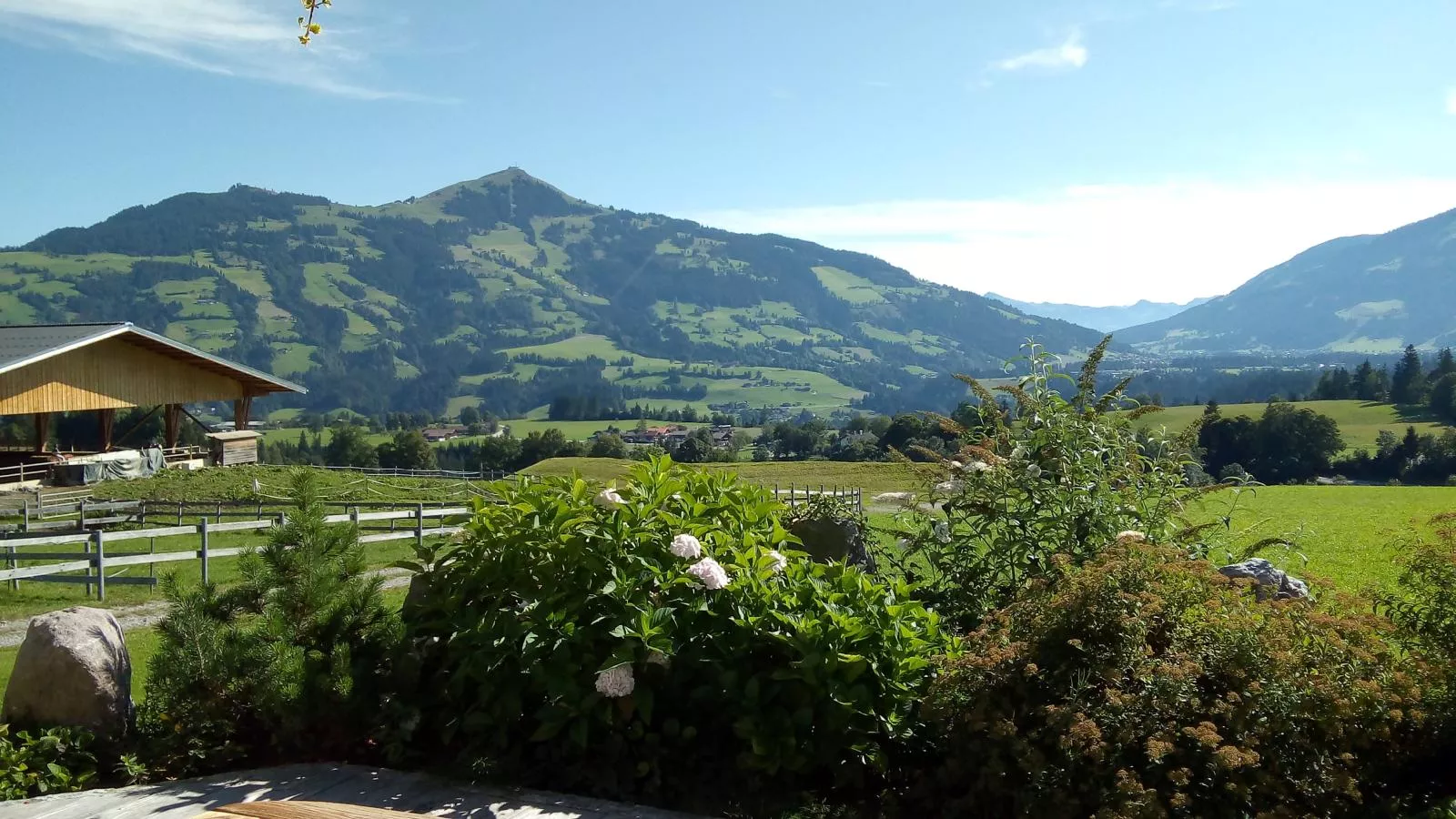 Blick ins Brixental-Uitzicht zomer