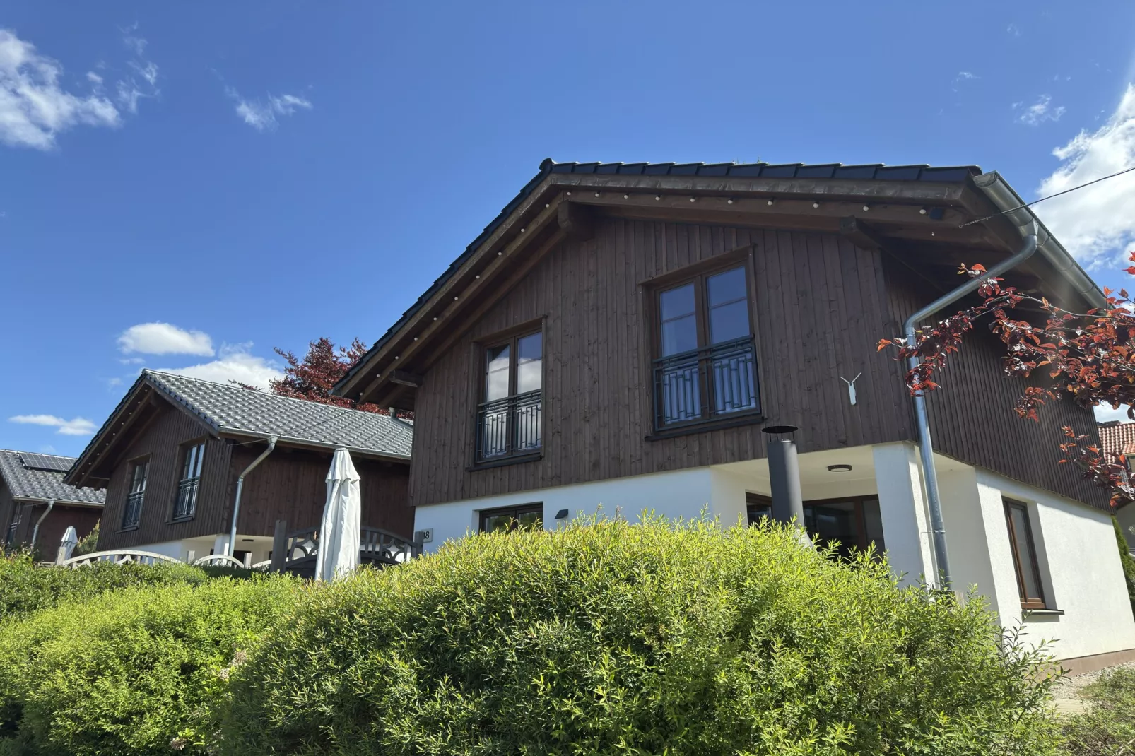 Premiumchalet bis 6Pers-Buitenkant zomer