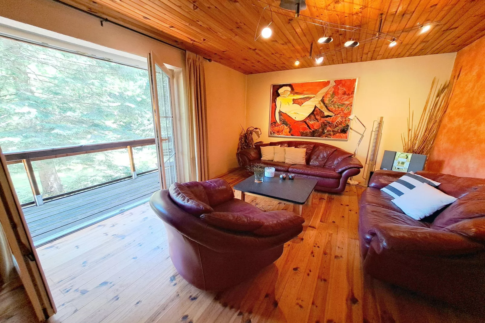 Holiday flats Forellenhof Dabo // Typ C 7 Pers 110 qm-Woonkamer