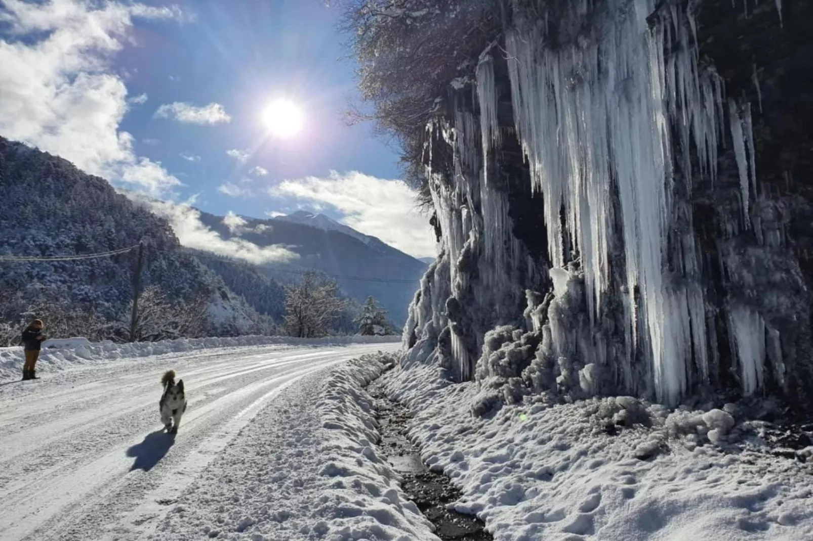 Le Village de Praroustan 1-Gebied winter 20km