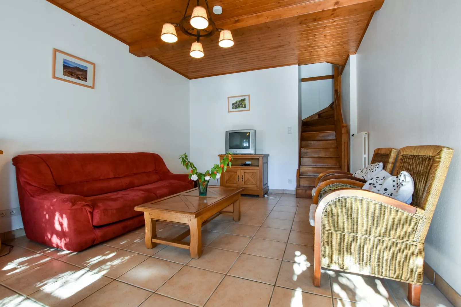 Maison près des volcans d'Auvergne-Woonkamer
