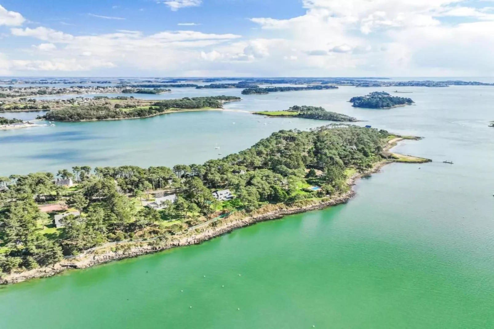 Les Iles du Morbihan 3-Gebieden zomer 5km