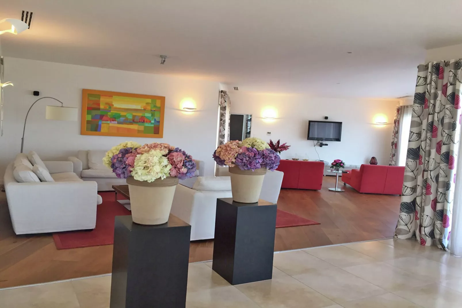 Villa le Mareret-Woonkamer
