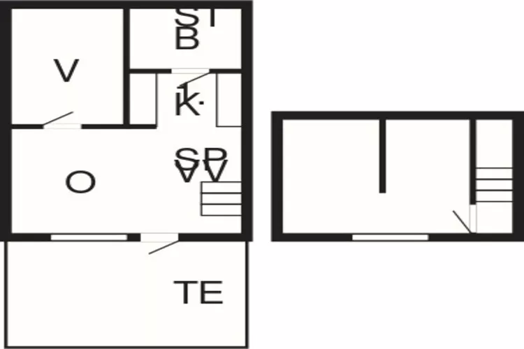 3 room,2 levels.Premium-Plattegrond