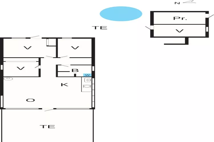 Rustige strandretreat -- By Traum Ferienwohnungen-Plattegrond
