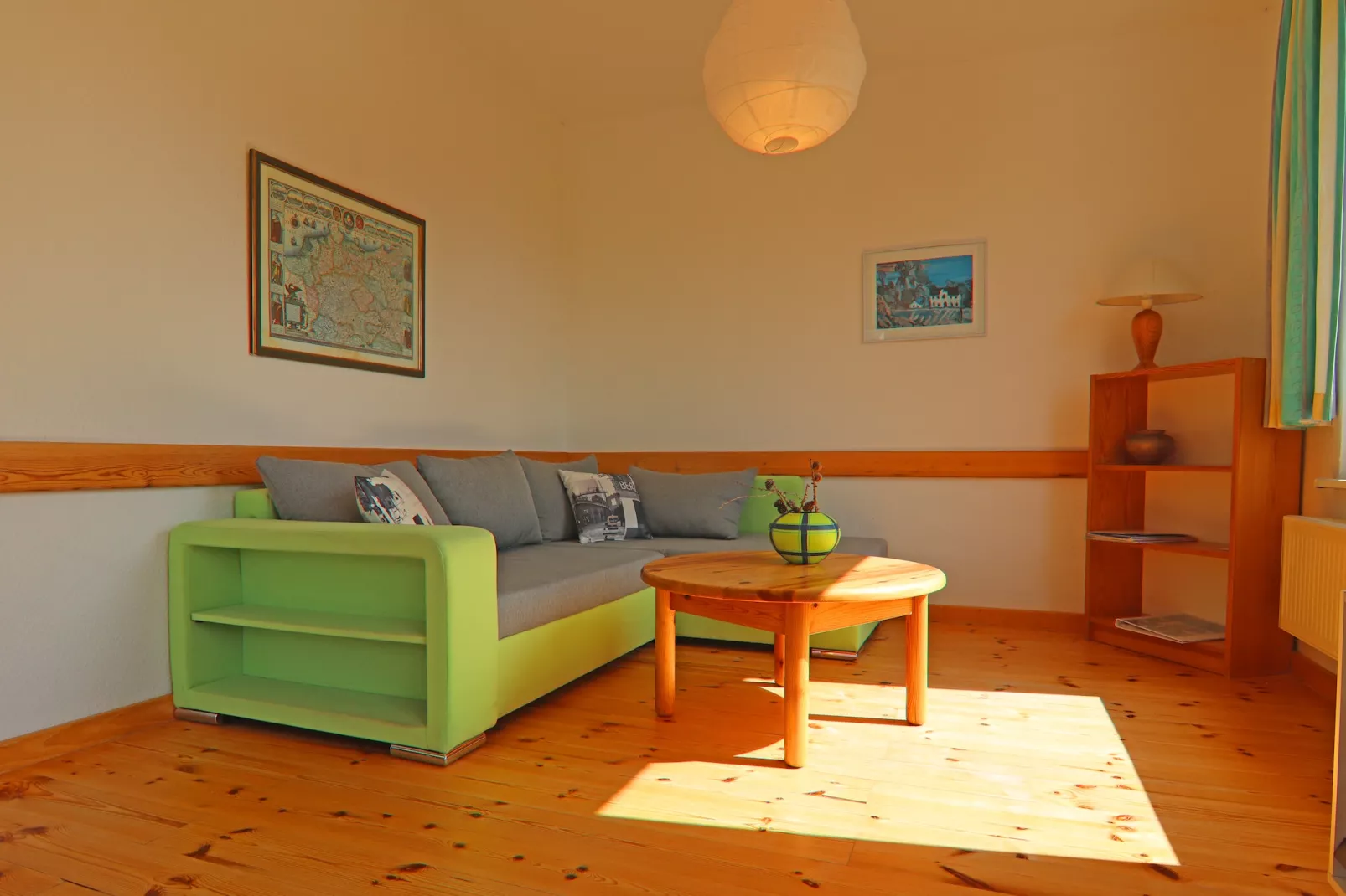 Ferienhäuser Inselblick / Ferienhaus 2 60 qm-Woonkamer