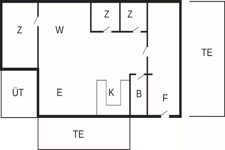 6 Personen vakantie huis in Pandrup-Plattegrond