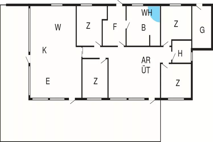 5 sterren vakantie huis in Humble-Plattegrond