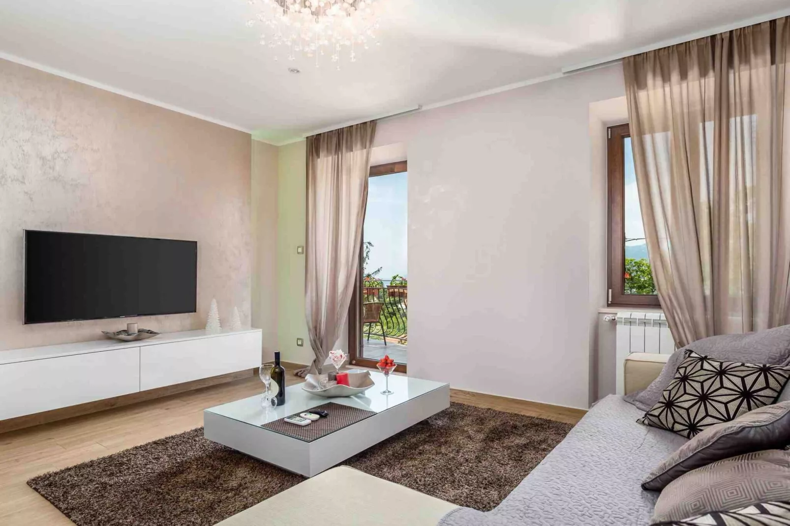 Modern Comfort with Shared Pool, Balconies & Lush Green Surroundings - One Bedroom Apartment (Romantic)