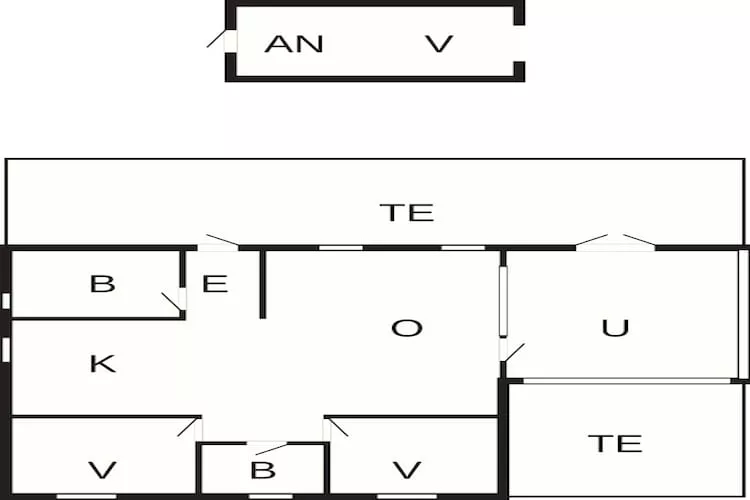 6 persoons vakantie huis in Storvorde-Plattegrond
