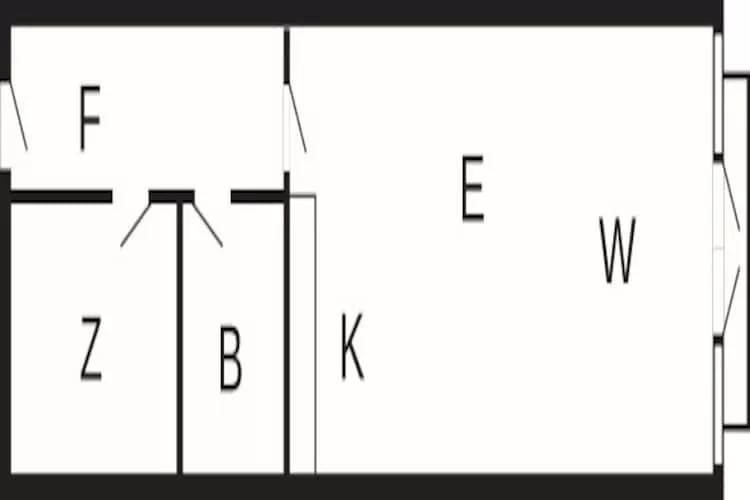 2 room,renovated-Plattegrond