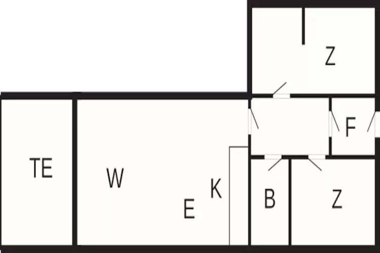 3 room,ground floor or 1.-Plattegrond