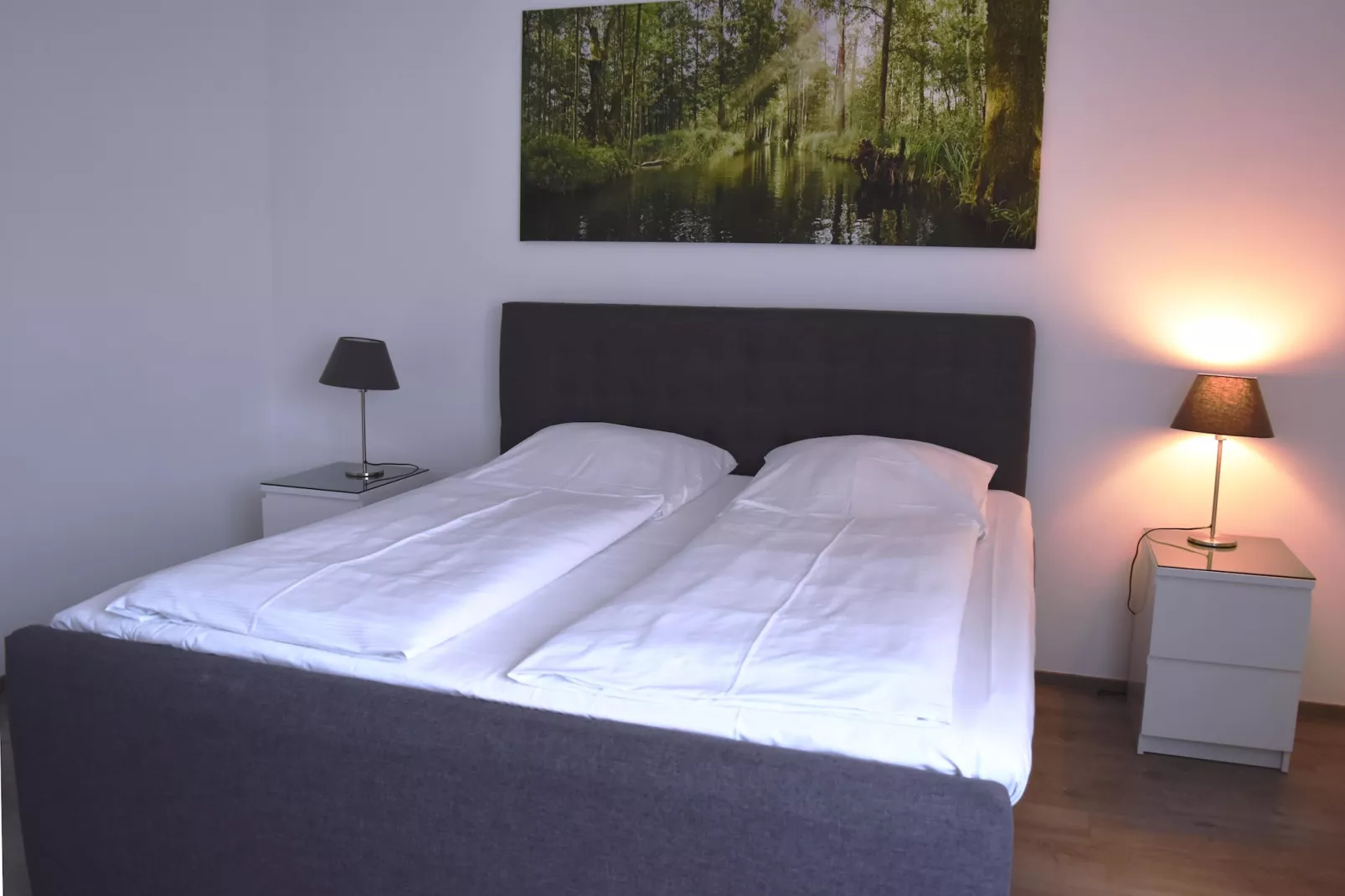 Apartment 65 qm mit Spreeblick-Slaapkamer