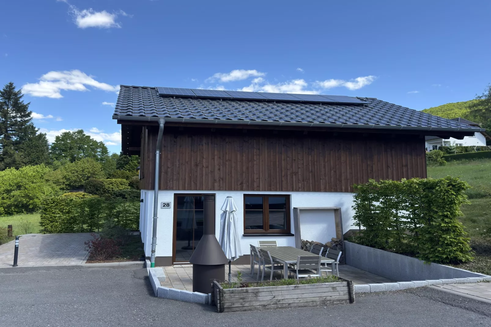 Premiumchalet bis 6Pers-Buitenkant zomer