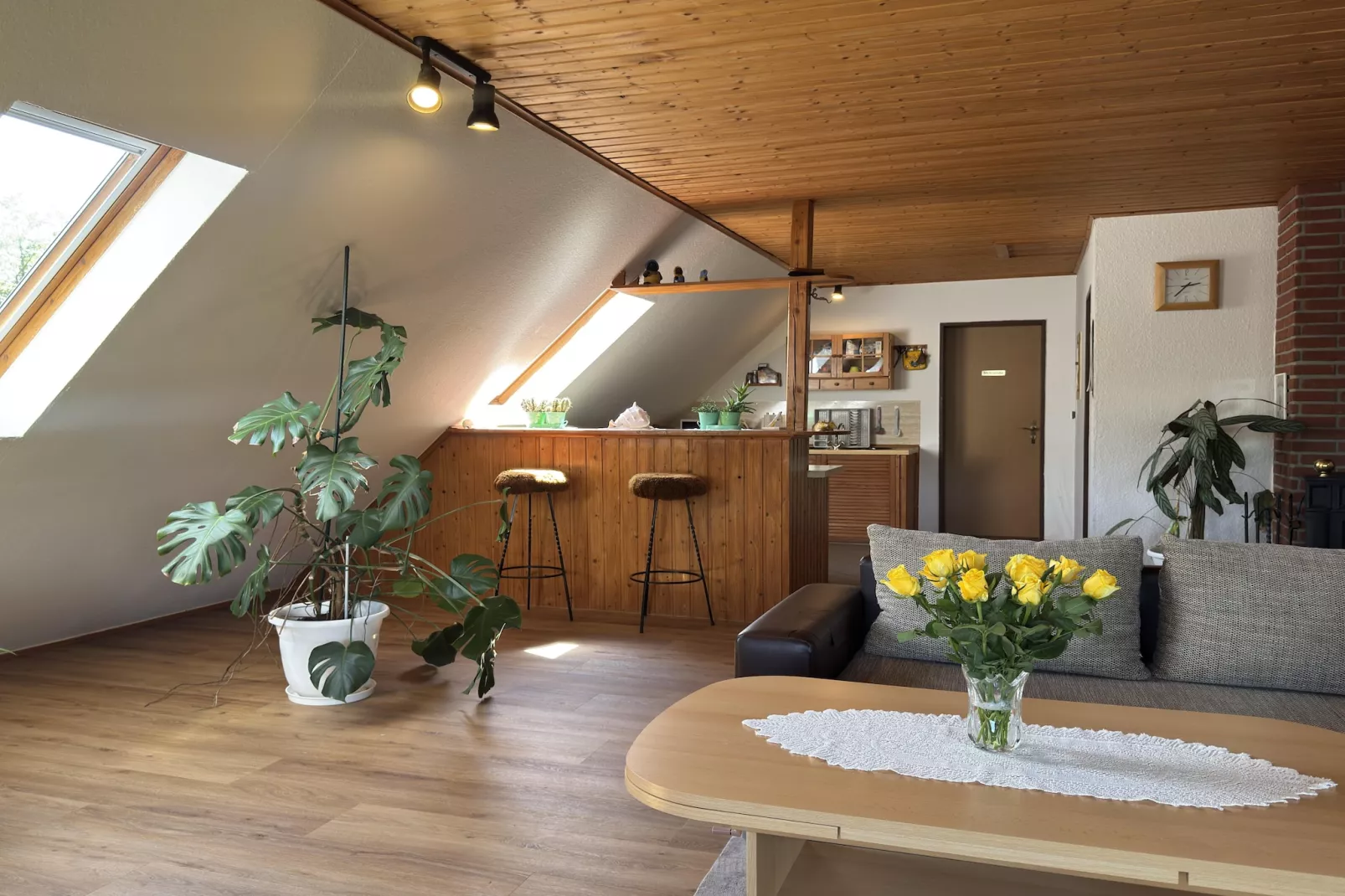 Ferienwohnung Moorhusen-Woonkamer