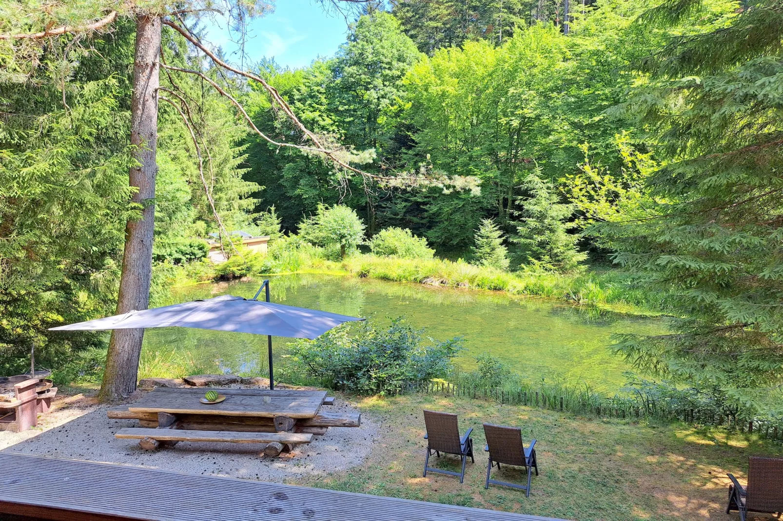 Holiday flats Forellenhof Dabo // Typ C 7 Pers 110 qm-Uitzicht zomer