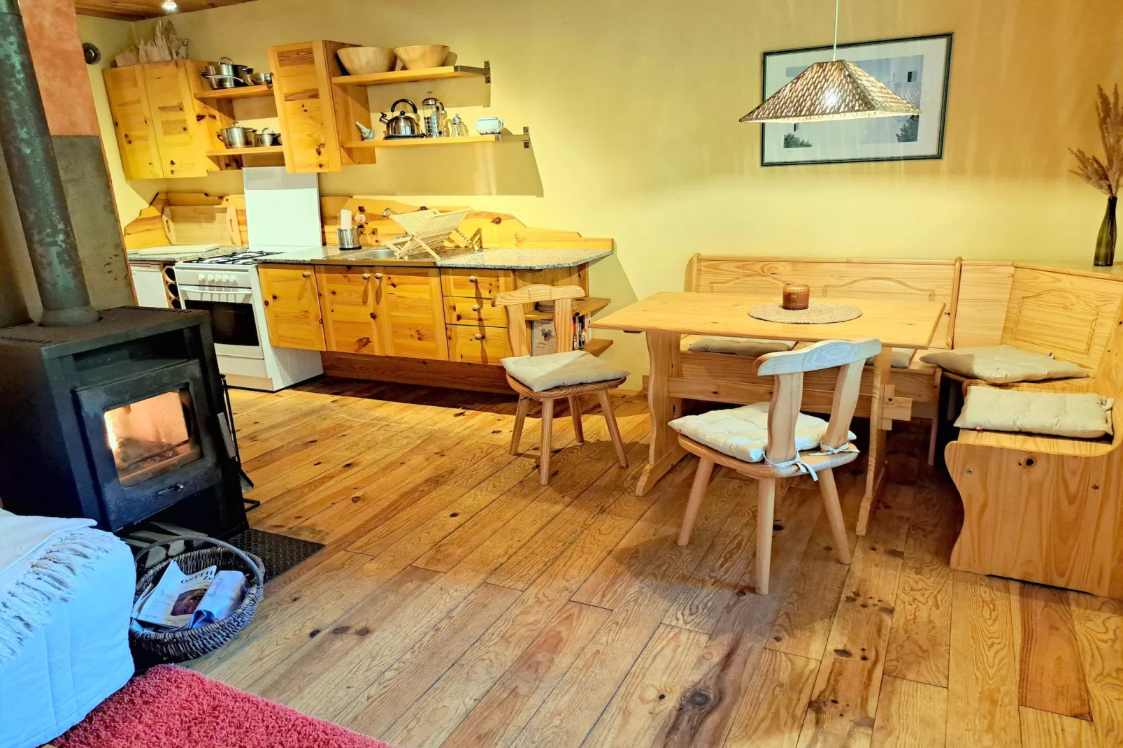 Holiday flats Forellenhof Dabo // Typ B 4 Erw  55 qm-Eetkamer