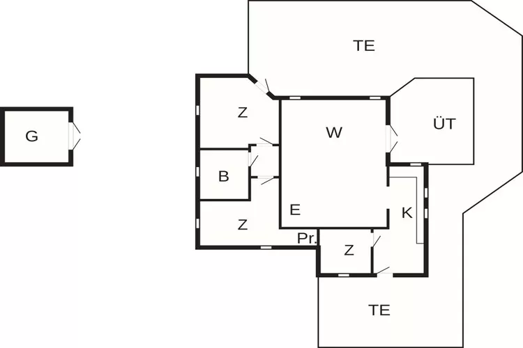 6 persoons vakantie huis in Børkop-By Traum-Plattegrond