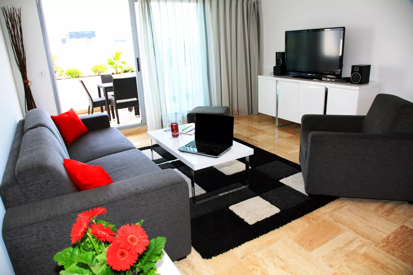 Residence Le Lido - Cagnes-sur-Mer // T 3/6 Premium Plus-Woonkamer
