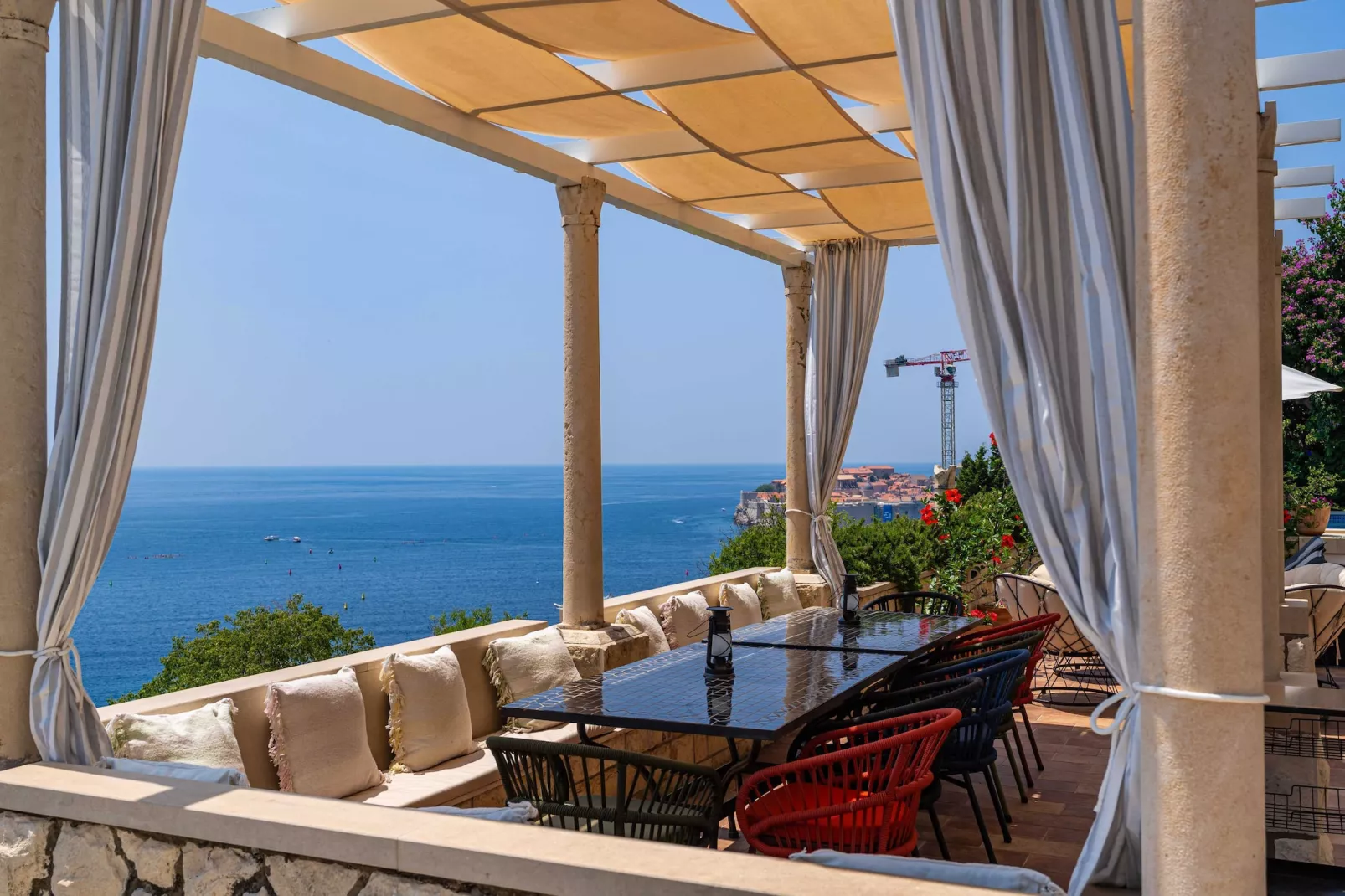 Villa Adrian - Six Bedroom Villa with Swimming pool and Sea View-Terras
