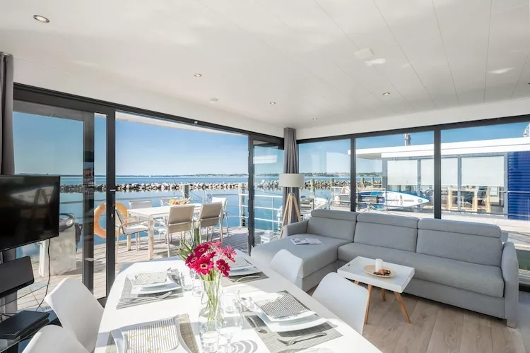 Hausboot Fjordblick / 4 Personen-Woonkamer