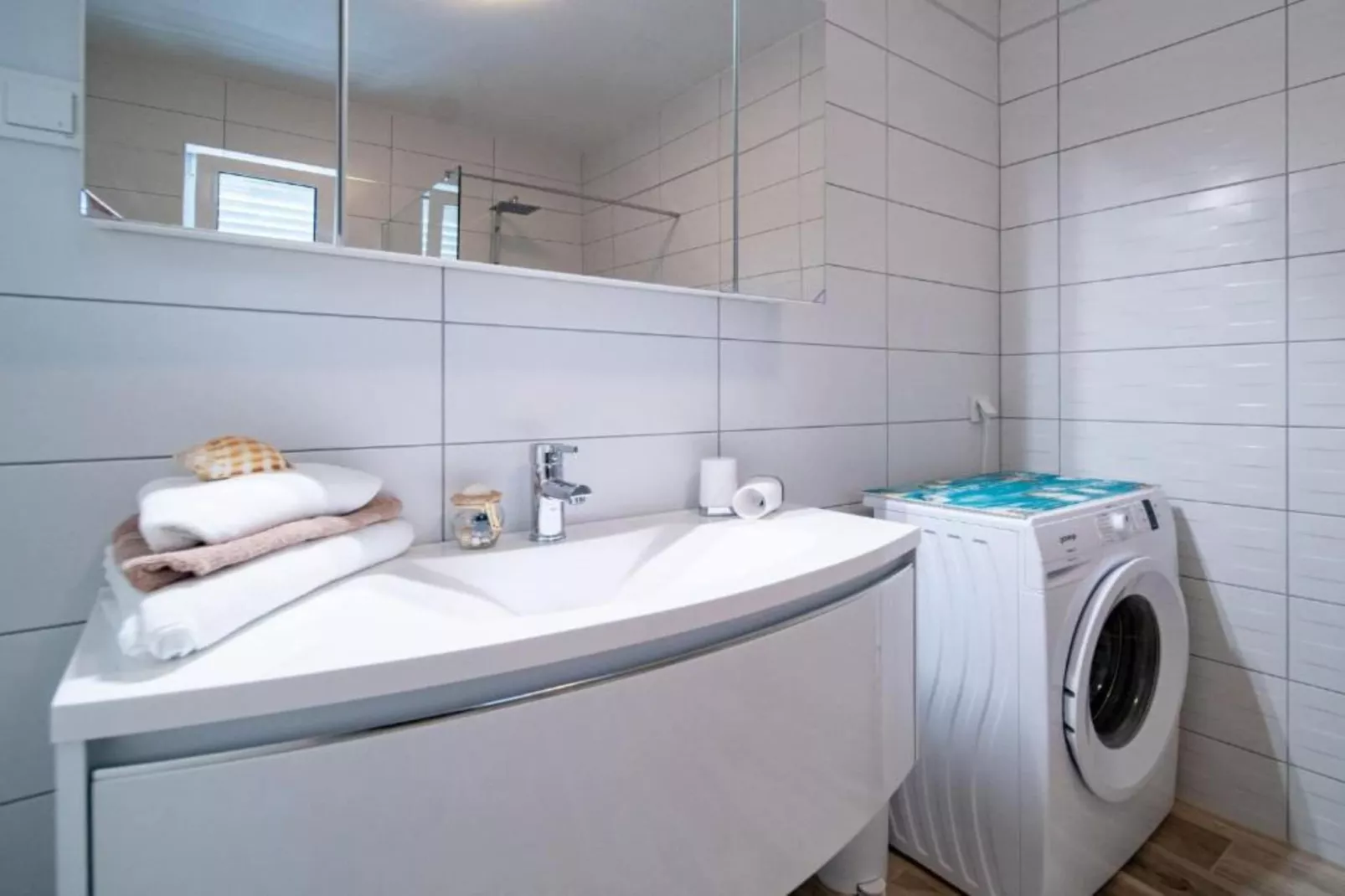Apartments Villa Oceanus - Sea View Apartment 2 Blue sea-Badkamer