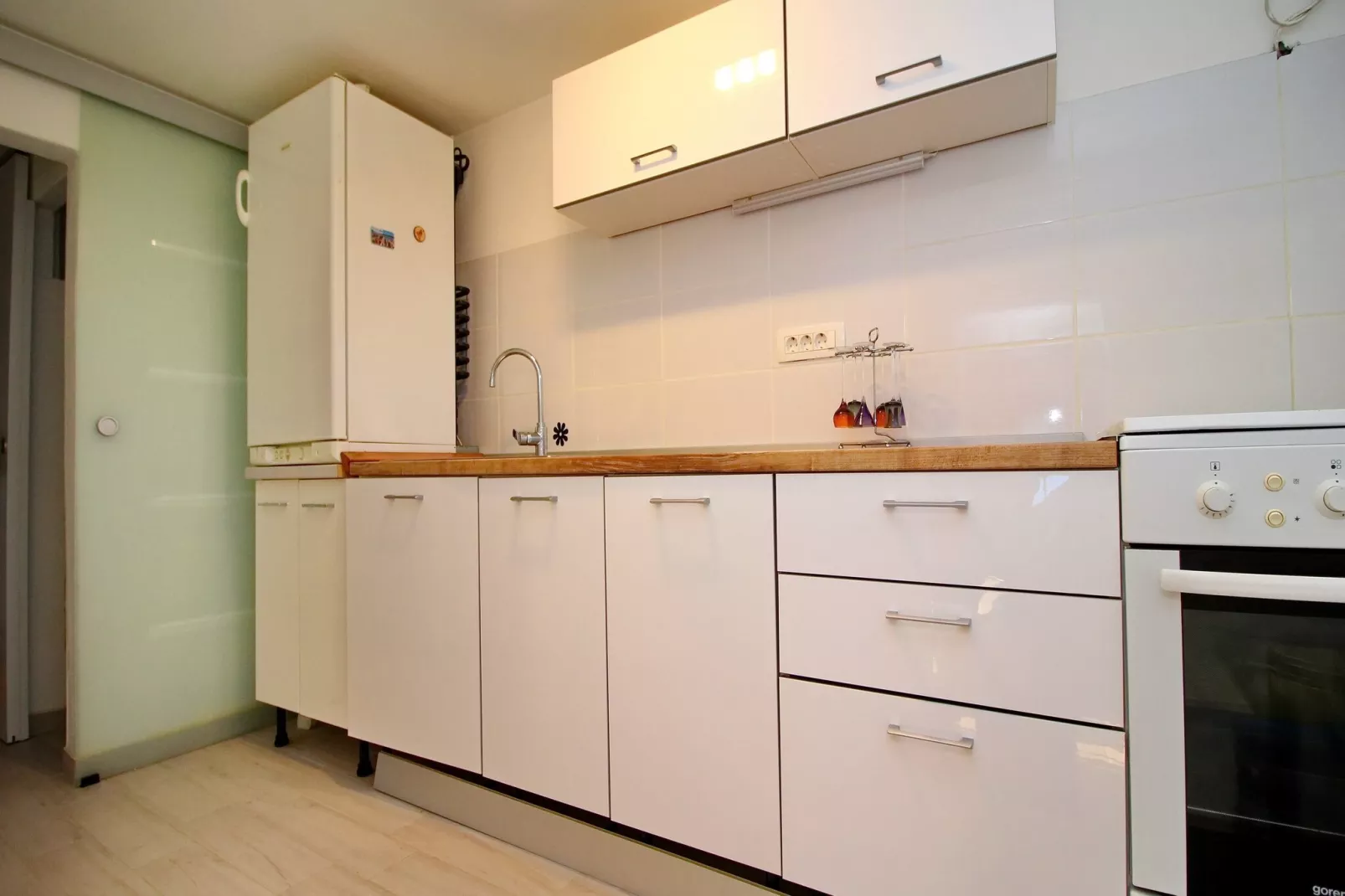 Holiday Home Bili Žal - Two Bedroom Holiday Home with Terrace and Sea View-Keuken