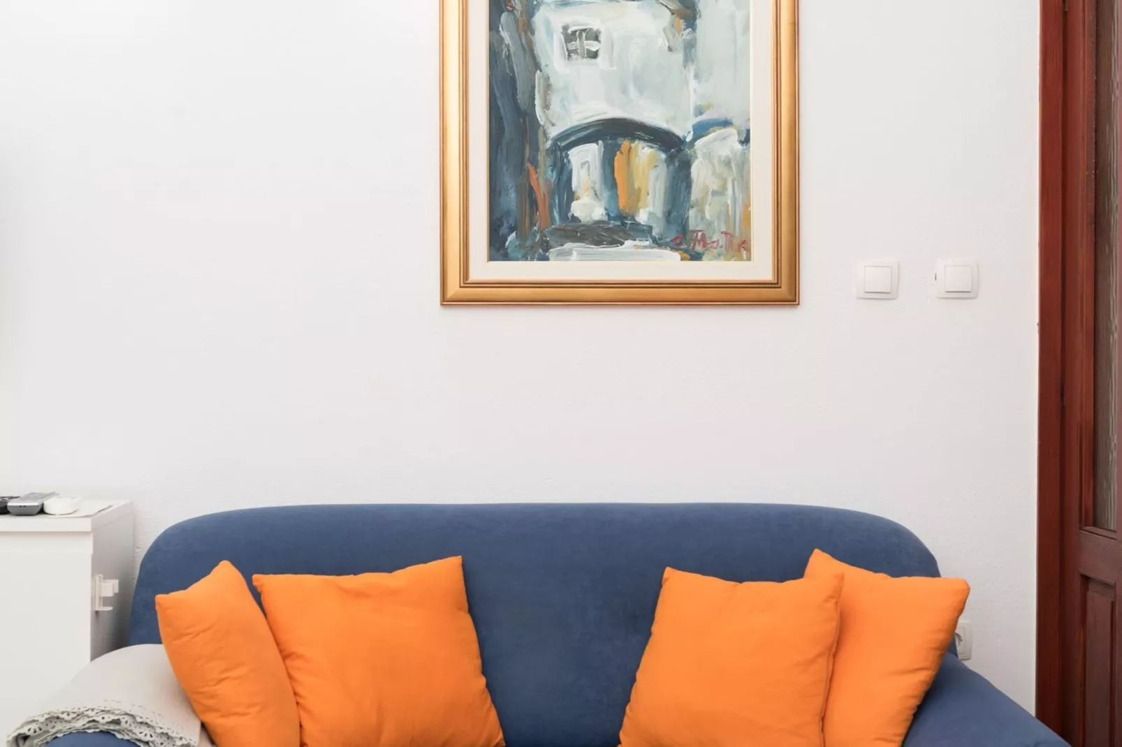 Stylish Lovran Sea View Apartments - One Bedroom Apartment with Terrace and Sea View-Woonkamer