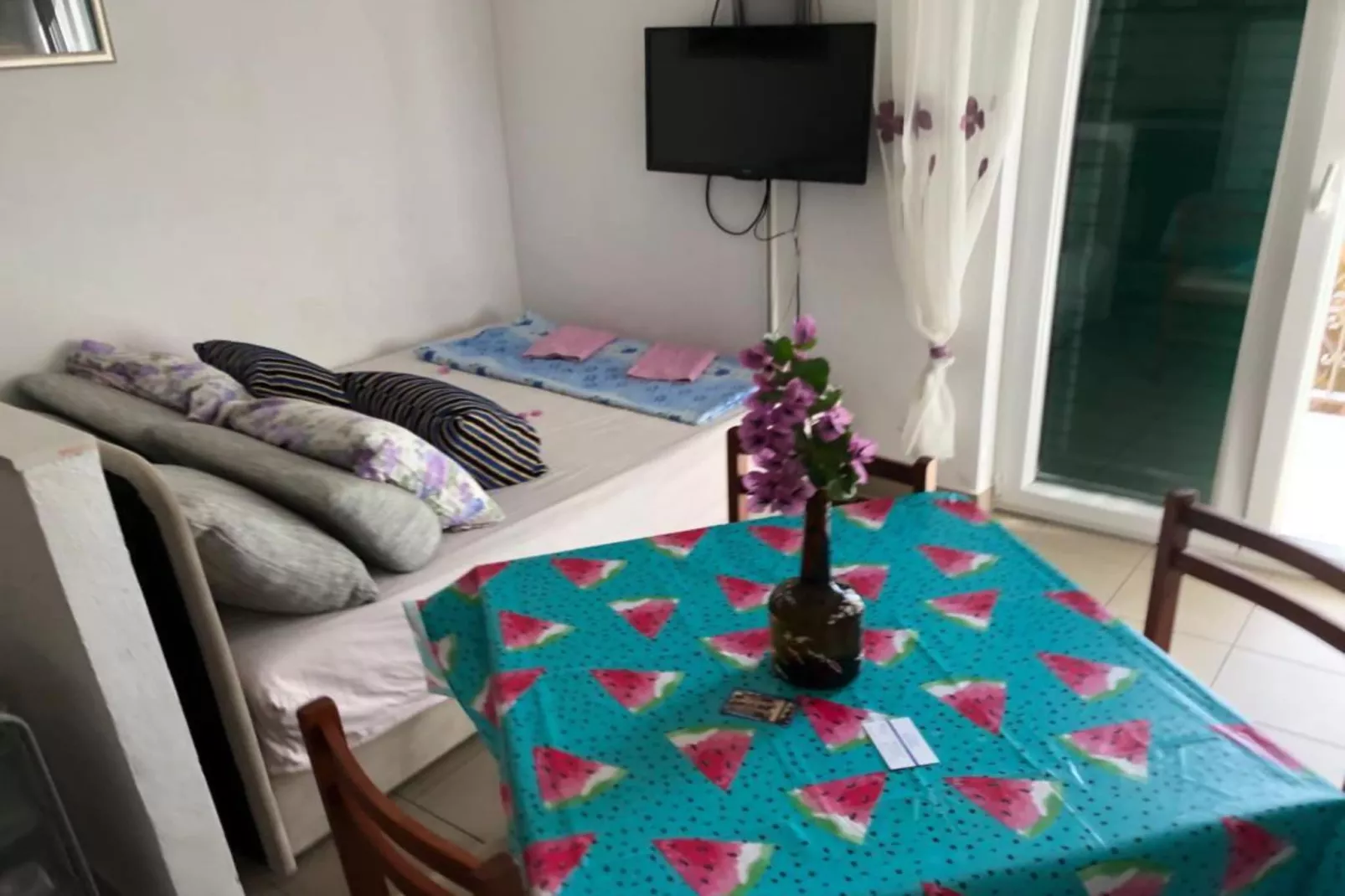 Apartmani Villa Borzic - One Bedroom Apartment with  Terarce and Sea View 1- Omiš-Slaapkamer