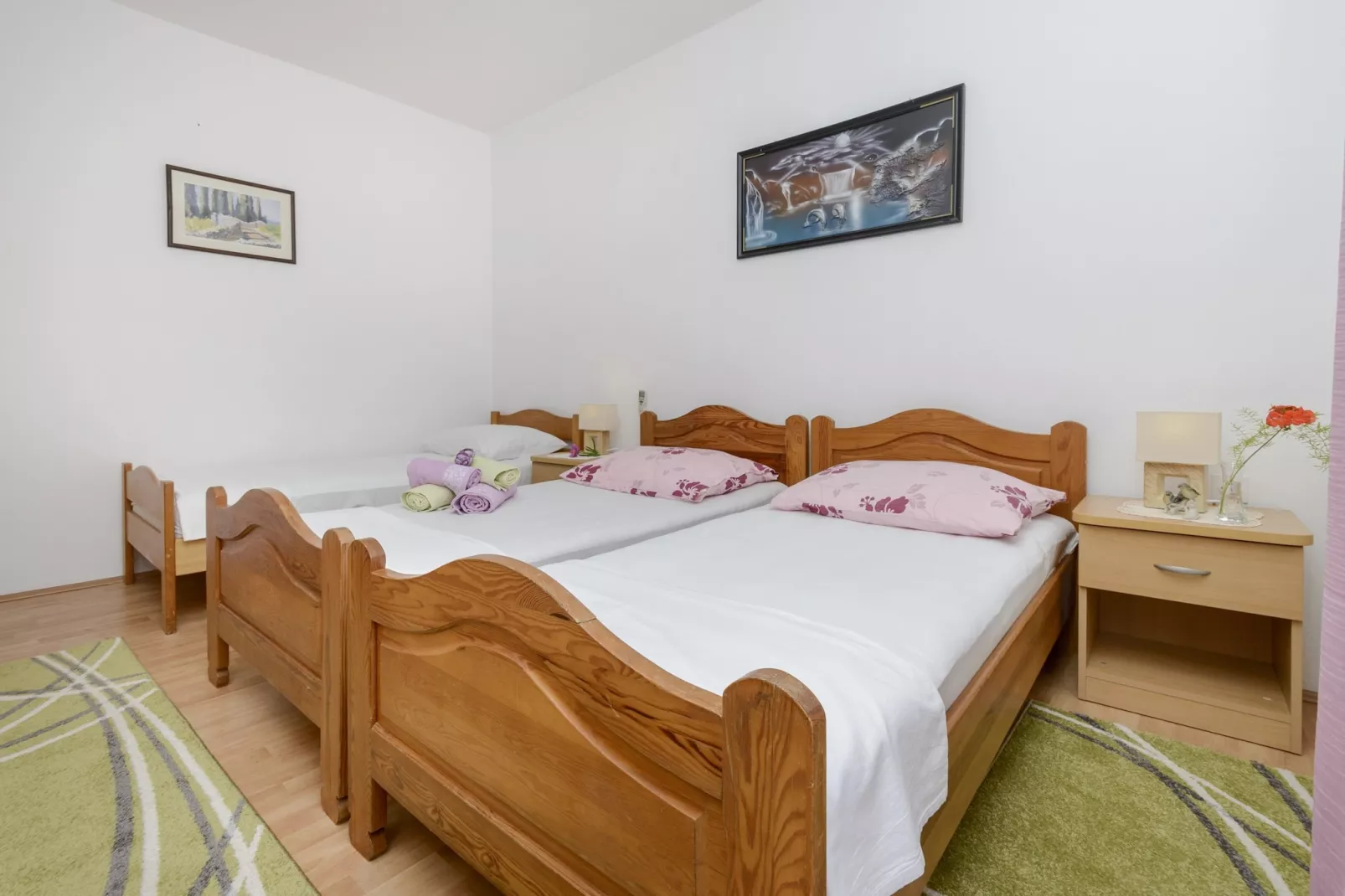 Oreb Dream Apartments - One Bedroom Apartment with Terrace and Sea View (Apartment 1)-Slaapkamer