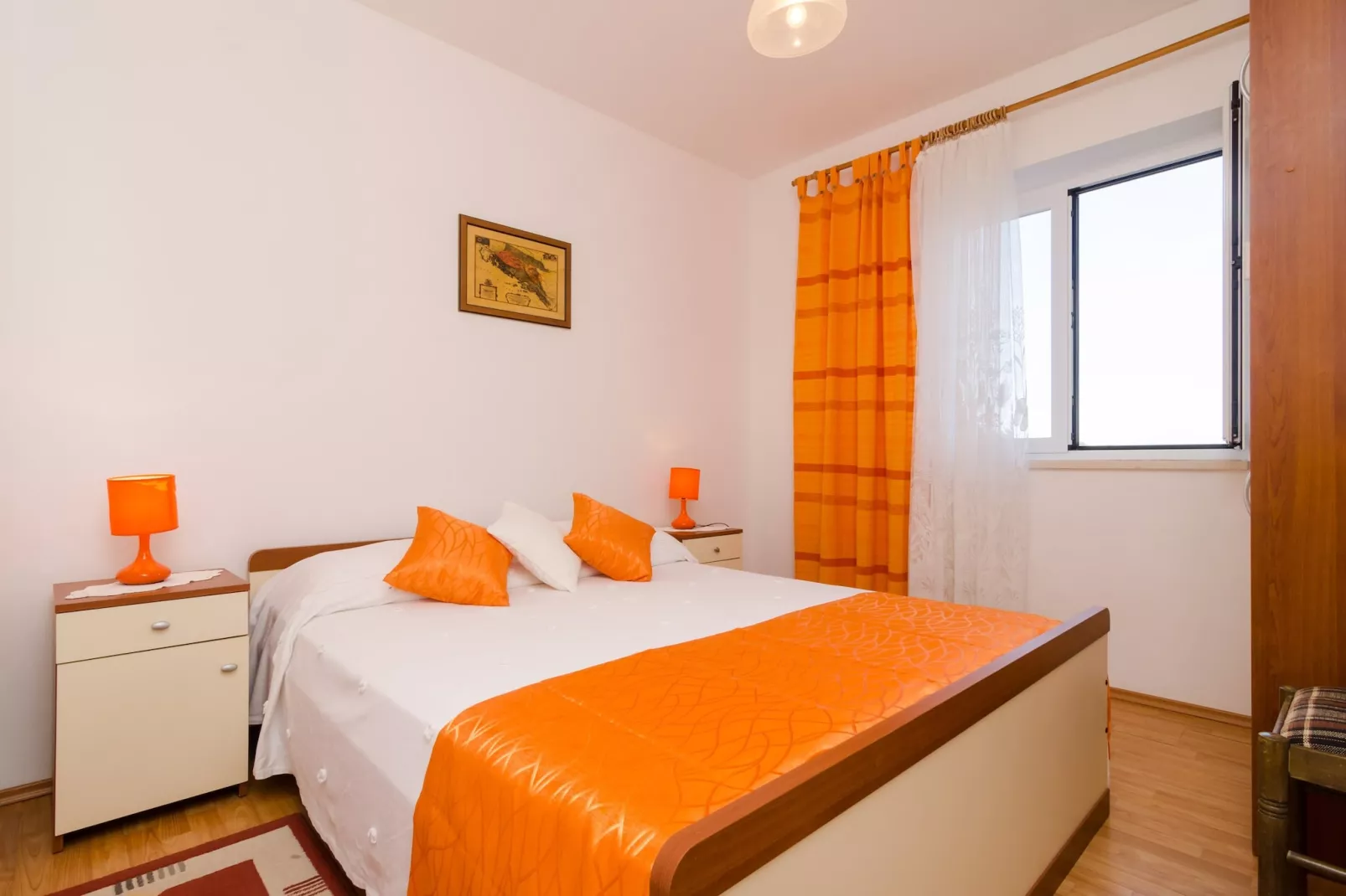 Apartments Anelić- Two Bedroom Apartment with Terrace and Sea View A2-Slaapkamer