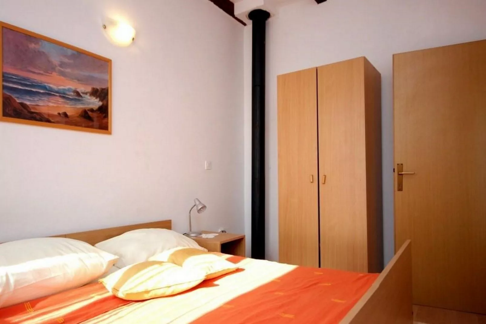 Villa Ro - Ela - One Bedroom Apartment with Balcony and Sea View - A1-Slaapkamer