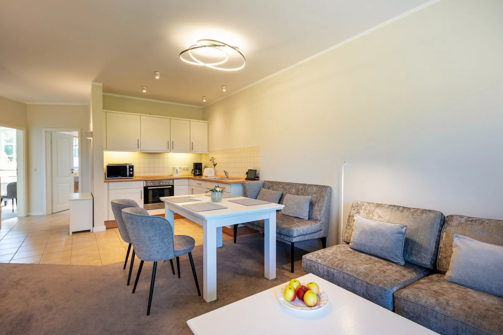 Garten Ferienwohnung - Strandhotel Dünenmeer-Woonkamer