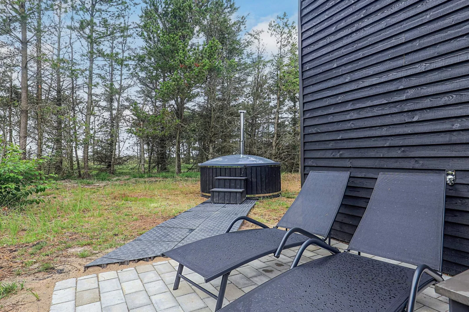 Luksus spa hytter-Buitenlucht