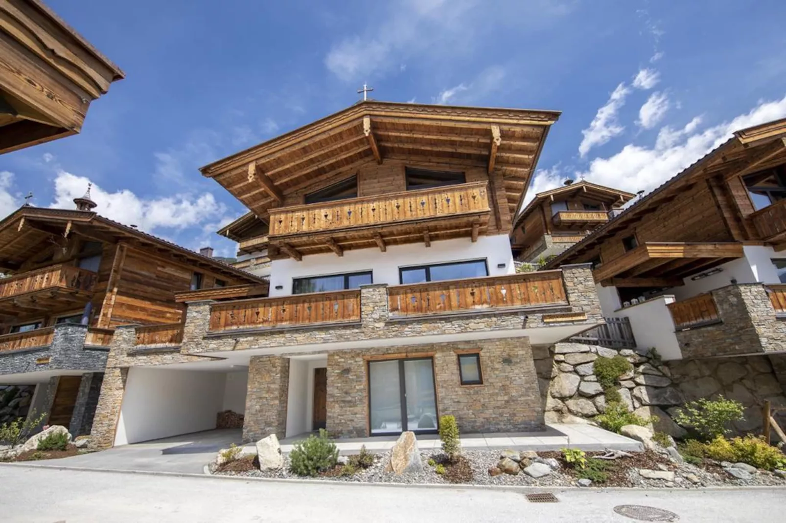 Nationalpark Chalet Arventalspitze-Buitenkant zomer