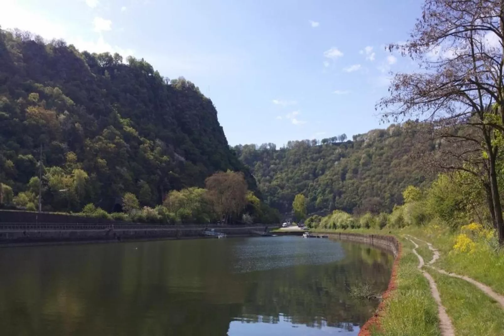 Ferienhaus und Bar St Goarshausen in der Loreley-Gebieden zomer 5km