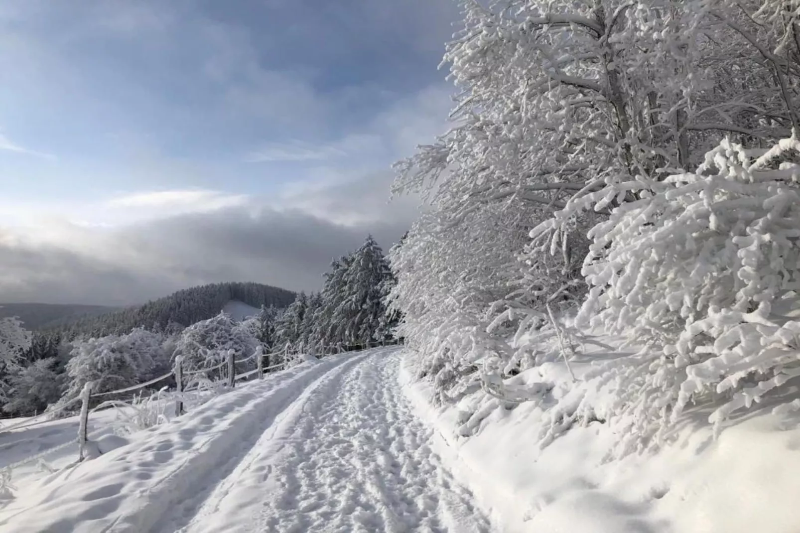 Küstelberg-Gebied winter 20km
