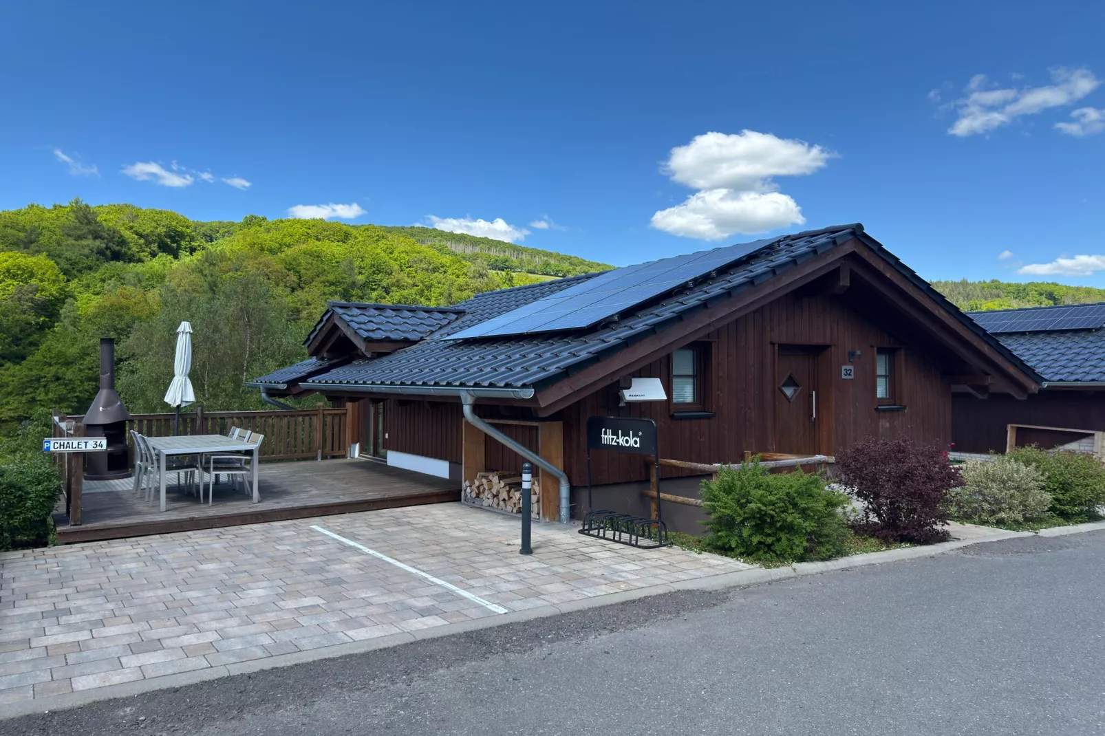 Premiumchalet bis 2 Pers-Buitenkant zomer