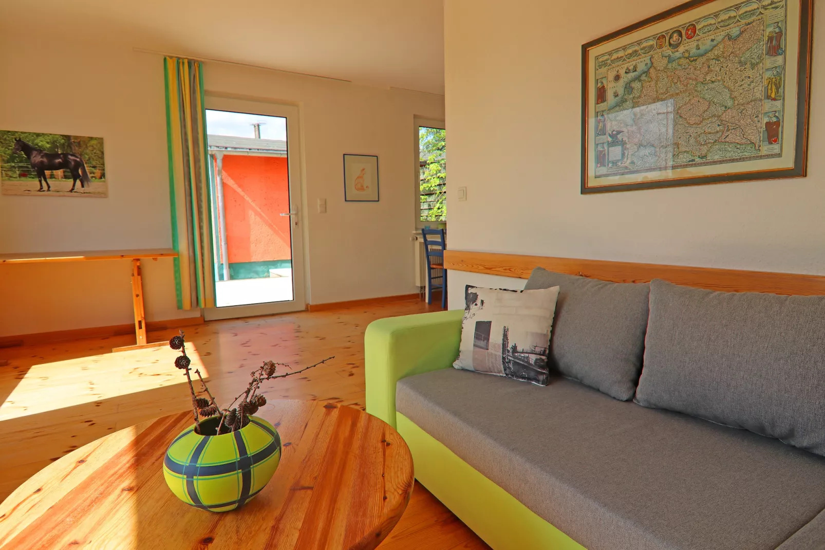 Ferienhäuser Inselblick / Ferienhaus 1 60 qm-Woonkamer